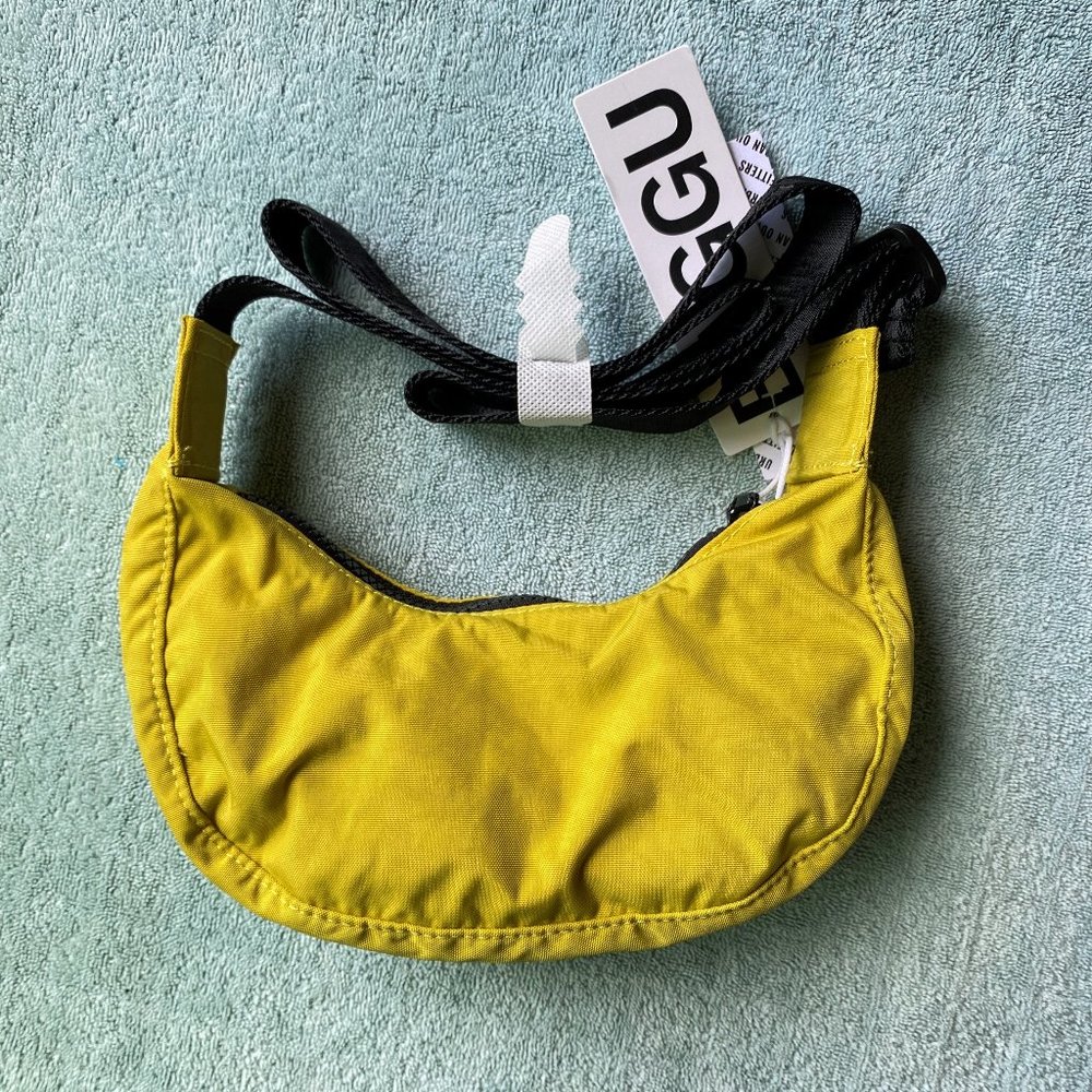 NWT Baggu Mini Crescent Bag - Sour - Picture 2 of 8